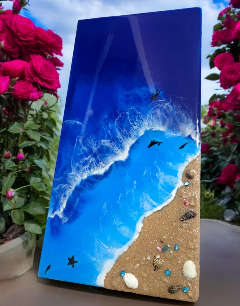 Ocean Theme Resin Art